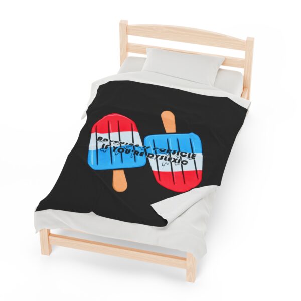 Anything is Popsicle if You're Dyslexic - Plush Blanket