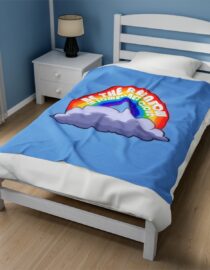 Be the Rainbow in Someone's Cloud - Plush Blanket