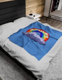 Be the Rainbow in Someone's Cloud - Plush Blanket