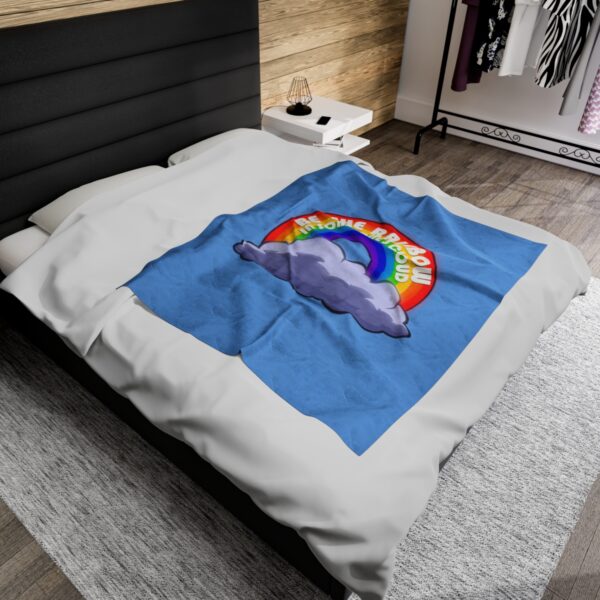 Be the Rainbow in Someone's Cloud - Plush Blanket