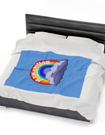 Be the Rainbow in Someone's Cloud - Plush Blanket