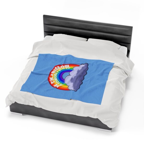 Be the Rainbow in Someone's Cloud - Plush Blanket