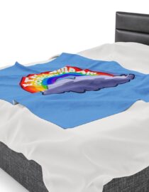 Be the Rainbow in Someone's Cloud - Plush Blanket