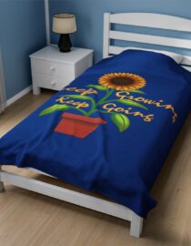 Keep Growing Keep Going - Plush Blanket