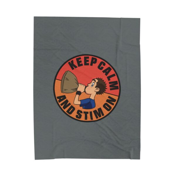 Keep Calm and Stim On - Plush Blanket