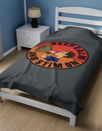 Keep Calm and Stim On - Plush Blanket