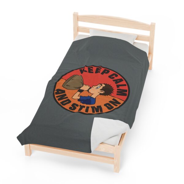 Keep Calm and Stim On - Plush Blanket