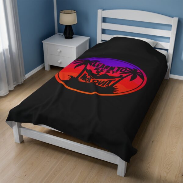 Learn to Rest, Not Quit - Plush Blanket