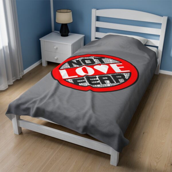 Love, Not Fear - Plush Blanket