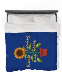 Keep Growing Keep Going - Plush Blanket