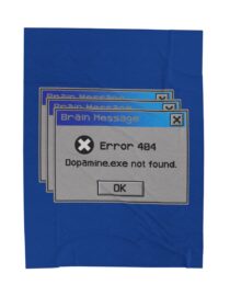 Error 404: Dopamine Not Found - Plush Blanket