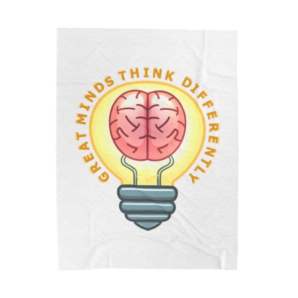 Great Minds Think Differently - Plush Blanket