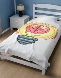 Great Minds Think Differently - Plush Blanket