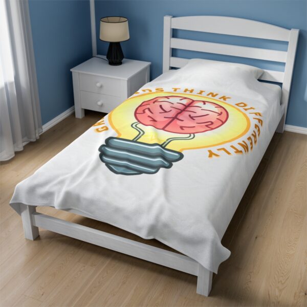 Great Minds Think Differently - Plush Blanket