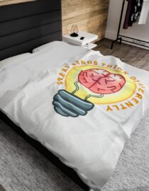 Great Minds Think Differently - Plush Blanket