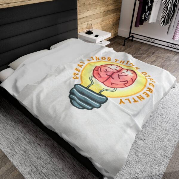 Great Minds Think Differently - Plush Blanket