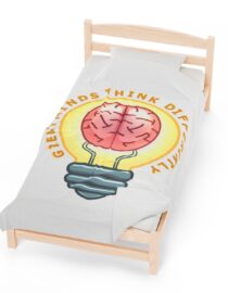 Great Minds Think Differently - Plush Blanket