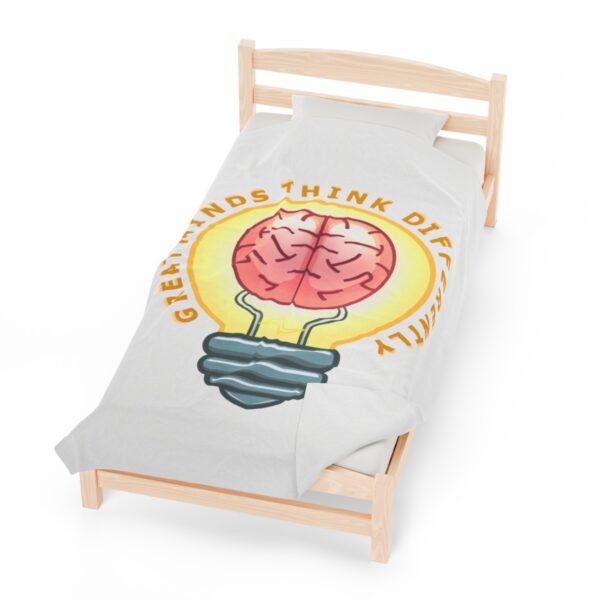 Great Minds Think Differently - Plush Blanket