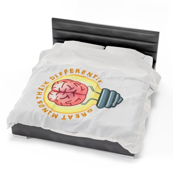 Great Minds Think Differently - Plush Blanket