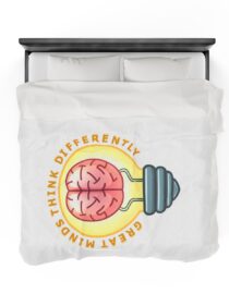 Great Minds Think Differently - Plush Blanket