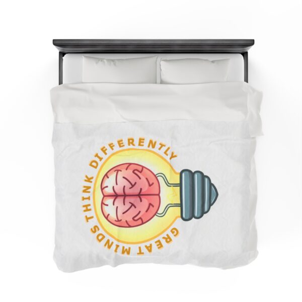 Great Minds Think Differently - Plush Blanket