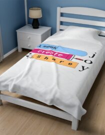 Seek Create Share Joy - Plush Blanket