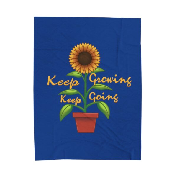 Keep Growing Keep Going - Plush Blanket