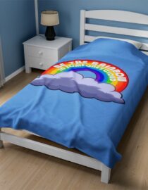 Be the Rainbow in Someone's Cloud - Plush Blanket