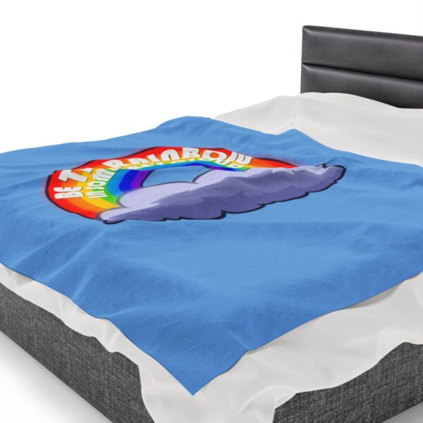 Be the Rainbow in Someone's Cloud - Plush Blanket