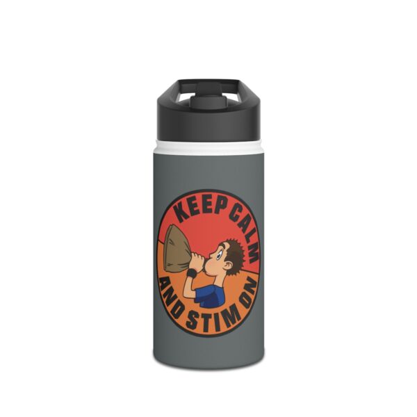 Keep Calm and Stim On - Stainless Steel Water Bottle