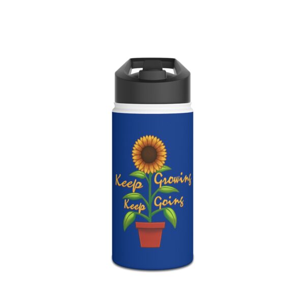 Keep Growing Keep Going - Stainless Steel Water Bottle