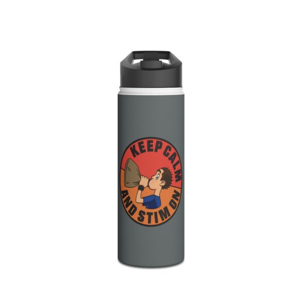 Keep Calm and Stim On - Stainless Steel Water Bottle