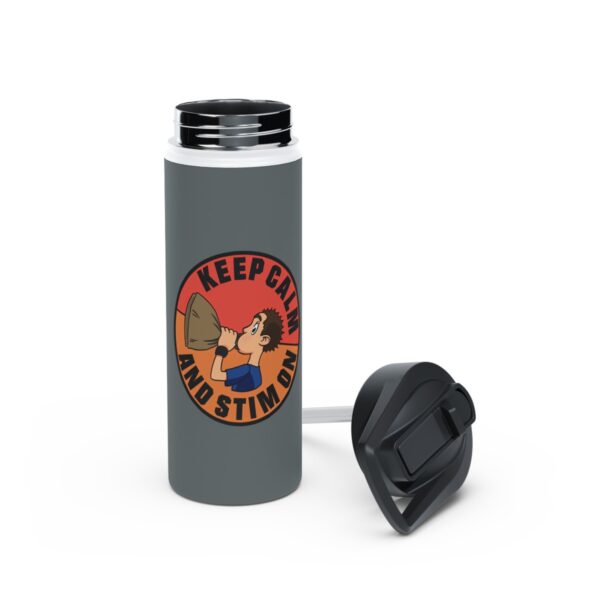 Keep Calm and Stim On - Stainless Steel Water Bottle