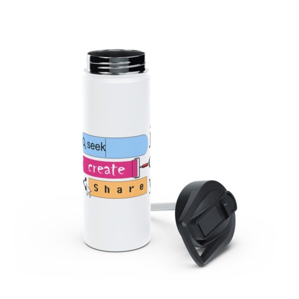 Seek Create Share Joy - Stainless Steel Water Bottle