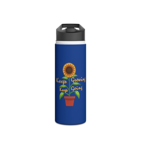 Keep Growing Keep Going - Stainless Steel Water Bottle