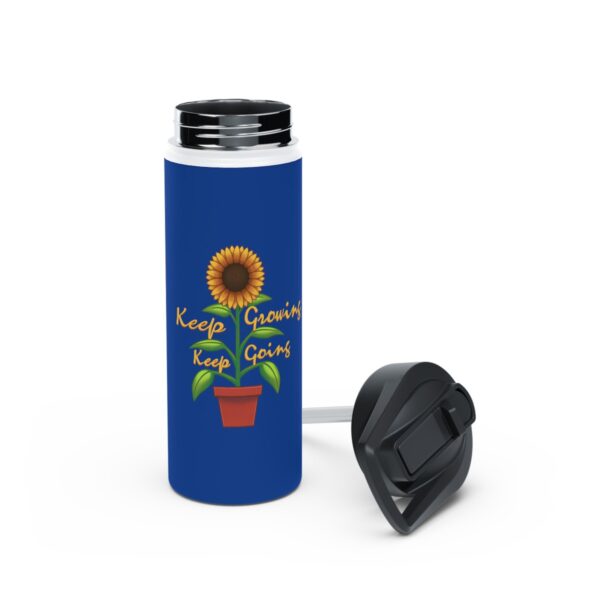 Keep Growing Keep Going - Stainless Steel Water Bottle