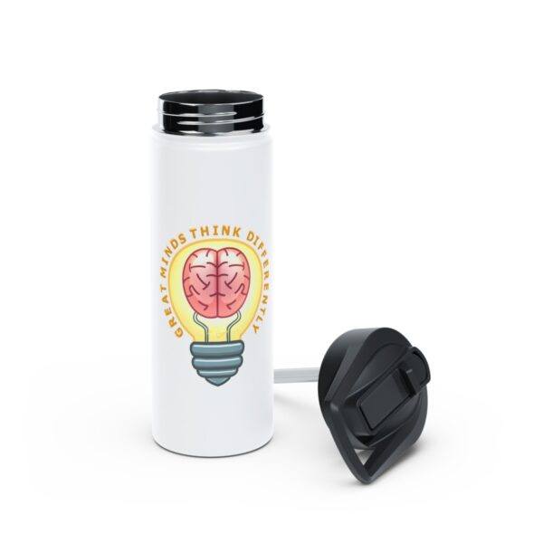 Great Minds Think Differently - Stainless Steel Water Bottle