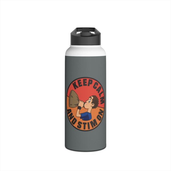 Keep Calm and Stim On - Stainless Steel Water Bottle