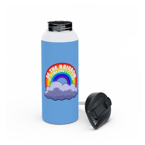 Be the Rainbow in Someone's Cloud - Stainless Steel Water Bottle