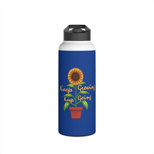 Keep Growing Keep Going - Stainless Steel Water Bottle