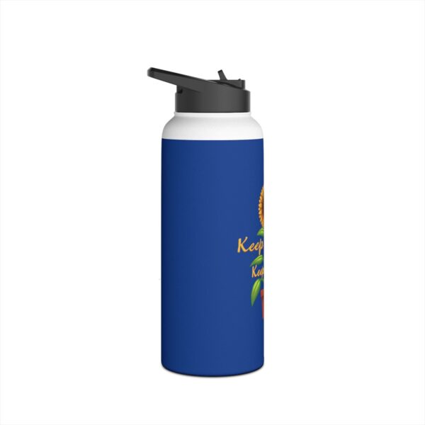 Keep Growing Keep Going - Stainless Steel Water Bottle