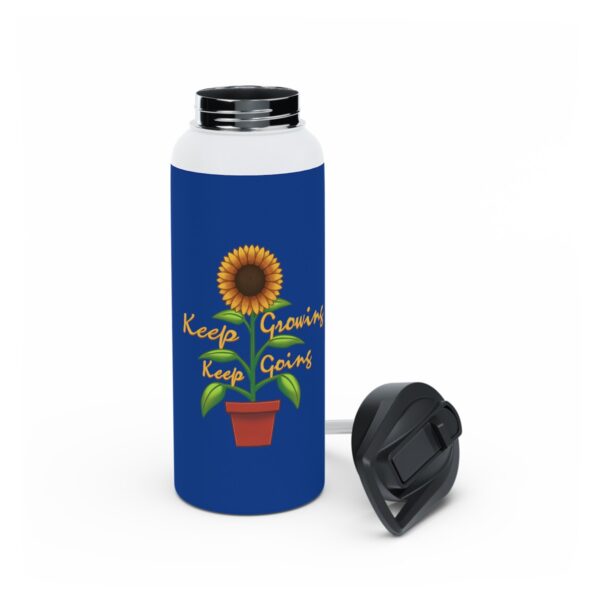 Keep Growing Keep Going - Stainless Steel Water Bottle