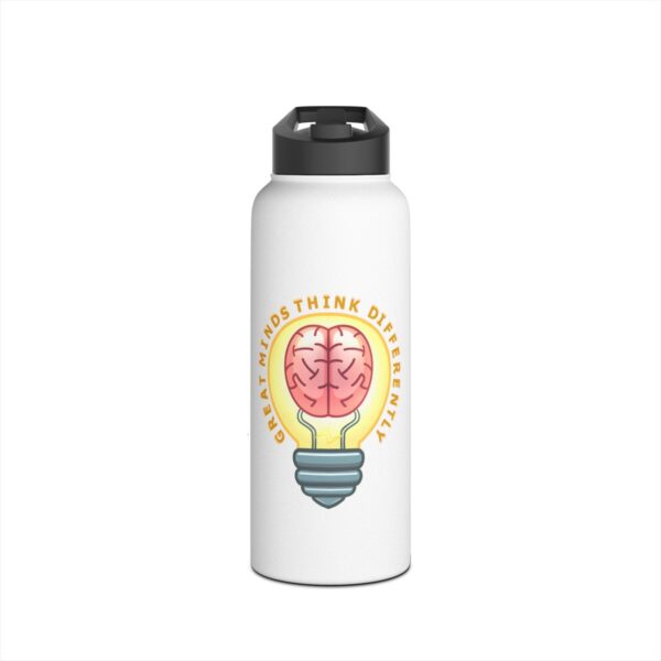 Great Minds Think Differently - Stainless Steel Water Bottle