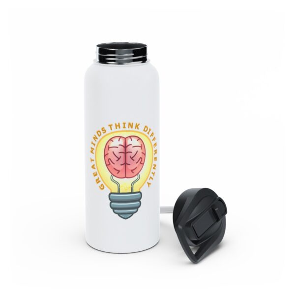 Great Minds Think Differently - Stainless Steel Water Bottle