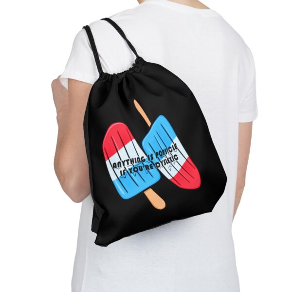 Anything is Popsicle if You're Dyslexic - Drawstring Bag