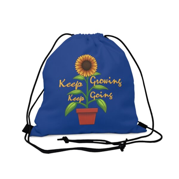 Keep Growing Keep Going - Drawstring Bag