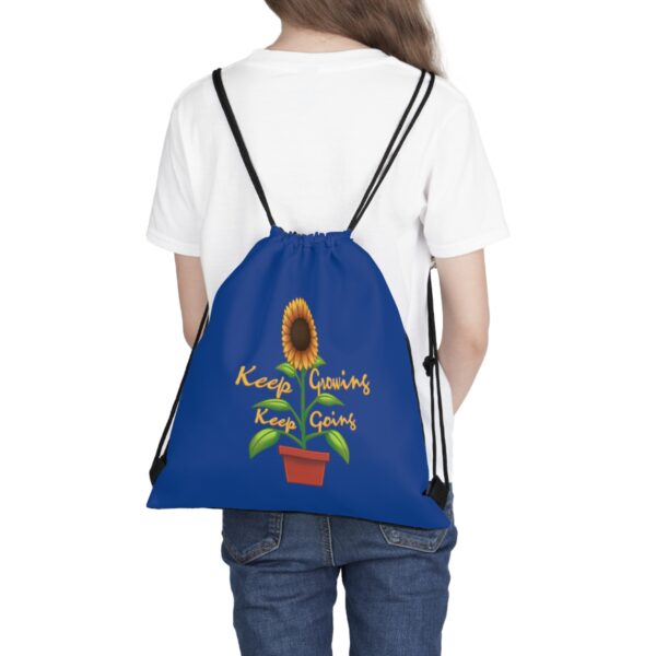 Keep Growing Keep Going - Drawstring Bag