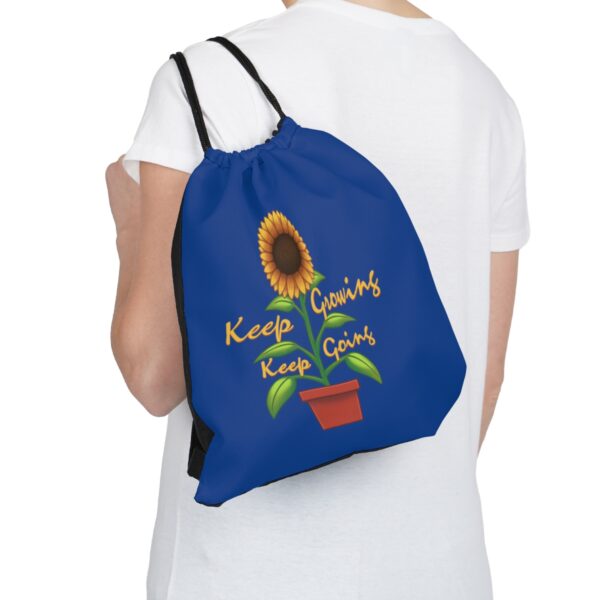 Keep Growing Keep Going - Drawstring Bag