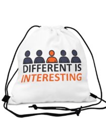 Different is Interesting - Drawstring Bag