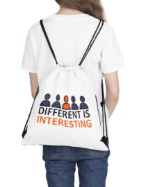 Different is Interesting - Drawstring Bag